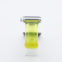 Bandmeister® Armband Silikon transparent yellow für Apple Watch 38/40/41mm