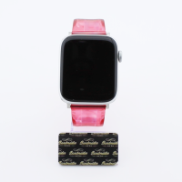 Bandmeister® Armband Silikon transparent pink...