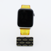 Bandmeister® Armband Silikon transparent orange für Apple Watch 38/40/41mm