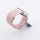 Bandmeister® Armband Silikon Magnetverschluss Welle pink für Apple Watch 42/44/45mm L
