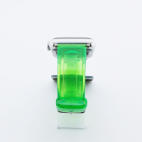 Bandmeister® Armband Silikon transparent green für Apple Watch 38/40/41mm