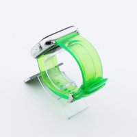 Bandmeister® Armband Silikon transparent green für Apple Watch 38/40/41mm