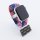 Bandmeister® Armband Nylongewebe geflochten Klappverschluss blue-pink Z für Apple Watch 42/44/45mm