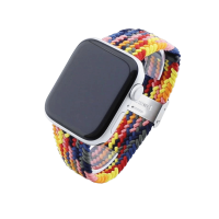 Bandmeister® Armband Nylongewebe geflochten Klappverschluss colorful für Apple Watch 38/40/41mm