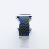 Bandmeister® Armband Nylongewebe geflochten Klappverschluss blue-green Z für Apple Watch 38/40/41mm