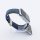 Bandmeister® Armband Nylongewebe geflochten Klappverschluss blue-green Z für Apple Watch 42/44/45mm