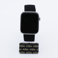 Bandmeister® Armband Nylongewebe geflochten Klappverschluss black für Apple Watch 38/40/41mm