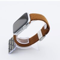 Bandmeister® Armband Nylongewebe geflochten Klappverschluss brown für Apple Watch 38/40/41mm