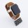 Bandmeister® Armband Nylongewebe geflochten Klappverschluss brown für Apple Watch 42/44/45mm