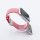 Bandmeister® Armband Nylongewebe geflochten Klappverschluss pink für Apple Watch 38/40/41mm
