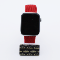 Bandmeister® Armband Nylongewebe geflochten Klappverschluss red für Apple Watch 38/40/41mm