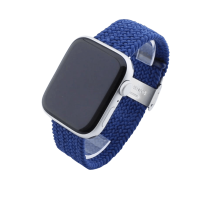 Bandmeister® Armband Nylongewebe geflochten Klappverschluss atlantic blue für Apple Watch 38/40/41mm