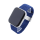 Bandmeister® Armband Nylongewebe geflochten Klappverschluss atlantic blue für Apple Watch 42/44/45mm