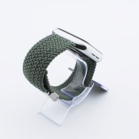 Bandmeister® Armband Nylongewebe geflochten Klappverschluss inverness green für Apple Watch 38/40/41mm