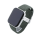 Bandmeister® Armband Nylongewebe geflochten Klappverschluss inverness green für Apple Watch 42/44/45mm