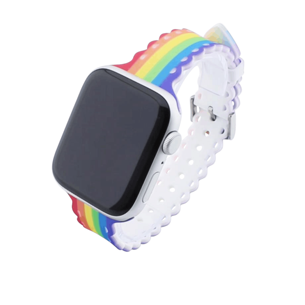 Bandmeister® Armband Silikon Zack! pride für Apple Watch