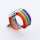 Bandmeister® Armband Stretchgewebe mit Schlaufe rainbow für Apple Watch 38/40/41mm