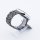 Bandmeister® Armband Edelstahl in Diamant Optik black für Apple Watch 42/44/45mm