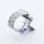 Bandmeister® Armband Edelstahl in Diamant Optik silver für Apple Watch 42/44/45mm
