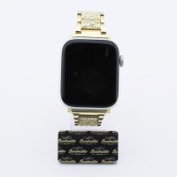 Bandmeister® Armband Edelstahl in Diamant Optik gold für Apple Watch 38/40/41mm