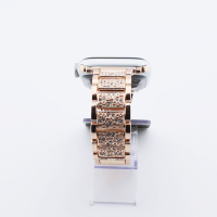 Bandmeister® Armband Edelstahl in Diamant Optik rose gold für Apple Watch 42/44/45mm