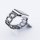 Bandmeister® Armband Edelstahl in Diamant Optik Crystal black für Apple Watch 42/44/45mm