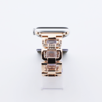 Bandmeister® Armband Edelstahl in Diamant Optik Crystal rose gold für Apple Watch 38/40/41mm
