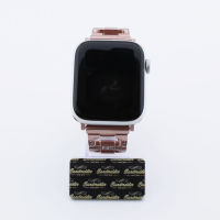 Bandmeister® Armband Edelstahl in Diamant Optik Crystal rose pink für Apple Watch 42/44/45mm