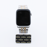 Bandmeister® Armband 7-Segment Edelstahl silver/rose gold für Apple Watch 38/40/41mm