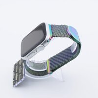 Bandmeister® Armband Milanaise Magnetverschluss Duo psychedelic schmieröl für Apple Watch 38/40/41mm