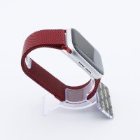 Bandmeister® Armband Milanaise Magnetverschluss red für Apple Watch 42/44/45mm