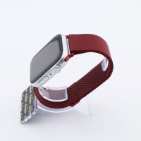 Bandmeister® Armband Milanaise Magnetverschluss red für Apple Watch 42/44/45mm