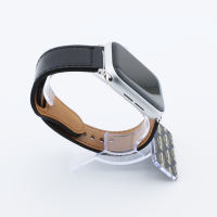 Bandmeister® Armband Echtleder mit Schlaufe black für Apple Watch 38/40/41mm
