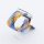 Bandmeister® Armband Nylongewebe geflochten Klappverschluss rainbow für Apple Watch 38/40/41mm