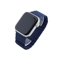 Bandmeister® Armband Silikon Magnetverschluss Welle midnight blue für Apple Watch 38/40/41mm S