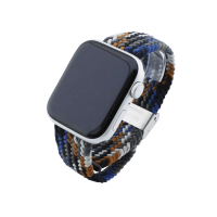 Bandmeister® Armband Nylongewebe geflochten Klappverschluss colorful cowboy für Apple Watch 38/40/41mm