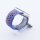 Bandmeister® Armband Silikon Sport Delfin blue-rainbow für Apple Watch 42/44/45mm