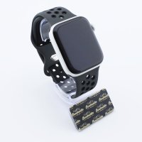 Bandmeister® Armband Silikon Sport Delfin gray-black für Apple Watch 38/40/41mm