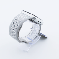 Bandmeister® Armband Silikon Sport Delfin light gray-white für Apple Watch 38/40/41mm