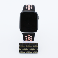 Bandmeister® Armband Silikon Sport Delfin black-pink für Apple Watch 38/40/41mm