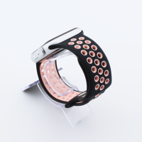 Bandmeister® Armband Silikon Sport Delfin black-pink für Apple Watch 38/40/41mm