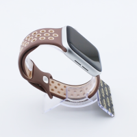 Bandmeister® Armband Silikon Sport Delfin smokey mauve-beige für Apple Watch 38/40/41mm