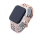 Bandmeister® Armband Silikon Sport Delfin pink-rainbow für Apple Watch 38/40/41mm