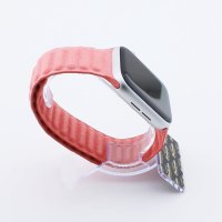 Bandmeister® Armband Alcantara® Magnetverschluss pink für Apple Watch 38/40/41mm