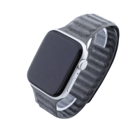 Bandmeister® Armband Alcantara® Magnetverschluss gray für Apple Watch 42/44/45mm