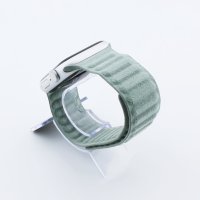 Bandmeister® Armband Alcantara® Magnetverschluss cyan für Apple Watch 38/40/41mm