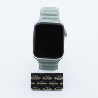 Bandmeister® Armband Alcantara® Magnetverschluss cyan für Apple Watch 42/44/45mm