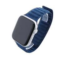 Bandmeister® Armband Alcantara® Magnetverschluss sea blue für Apple Watch 38/40/41mm