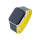 Bandmeister® Armband Silikon Magnetverschluss Welle Duo gray-yellow für Apple Watch 42/44/45mm S/M