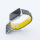Bandmeister® Armband Silikon Magnetverschluss Welle Duo gray-yellow für Apple Watch 42/44/45mm S/M